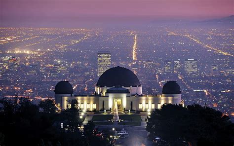 HD wallpaper: landscape, home, panorama, Los Angeles, USA, Griffith ...