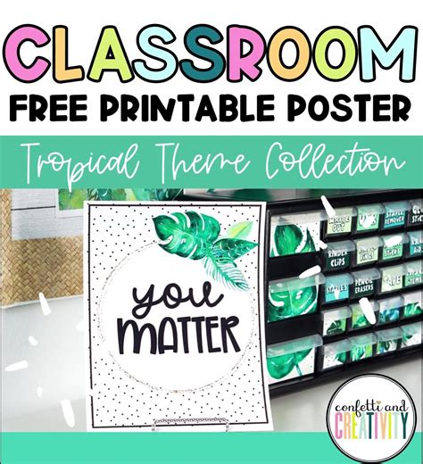 Free classroom decor printable poster – Artofit