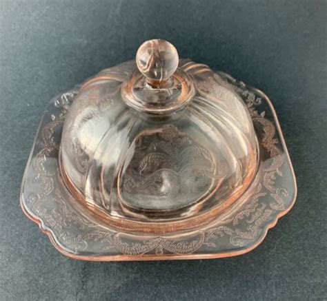 Vintage Federal Pink Depression Glass Butter Dish Ebay