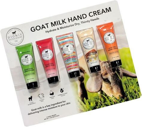 Dionis Goat Milk Skincare 5 Pack Of 1 Oz Hand Creams