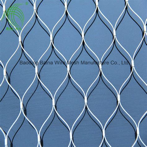 Ferrule Type Flexible Stainless Steel Wire Rope Mesh China Rope Mesh