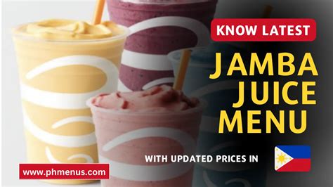 Jamba Juice Menu And Updated Prices In Philippines 2024