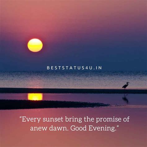 Good Evening Quotes Best Status For Better Evenings