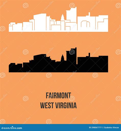 Fairmont, West Virginia stock illustration. Illustration of contour