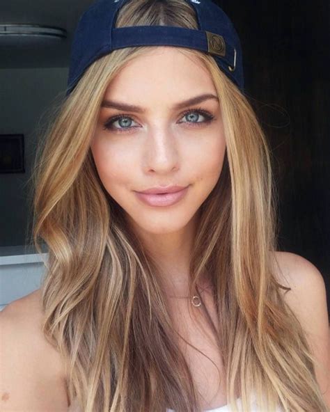 Models ♥ Instagram Marina Laswick Blonde Straight Hairstyles