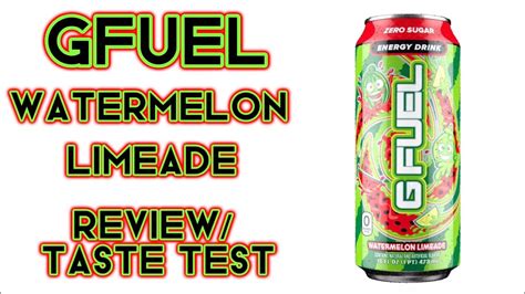 Gfuel Watermelon Limeade Can Taste Test Review Youtube