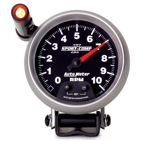 3690 Gauge Tachometer 3 34in 10k Rpm Pedestal Wext Quick Lite