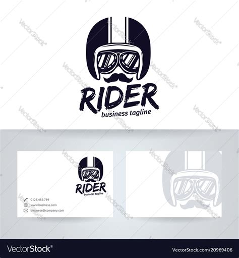 Rider logo design Royalty Free Vector Image - VectorStock