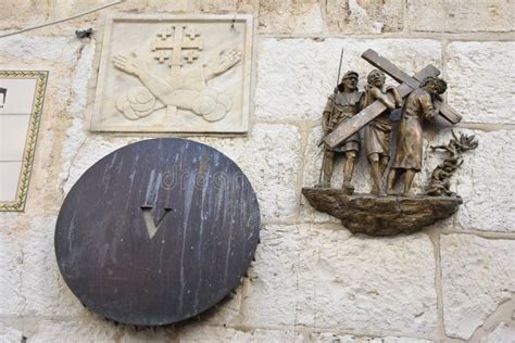 The Via Dolorosa Processional Route In The Old City Of Jerusalem