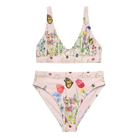 Flower Bikini Etsy