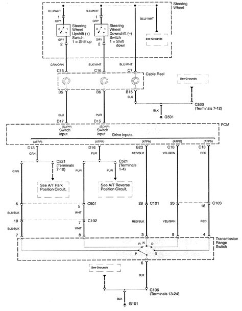 Acura RL 2009 2010 Wiring Diagrams Shift Indicator