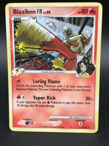 Blaziken FB HOLO RARE 2 147 Platinum Supreme Victors Pokemon 2009 NM