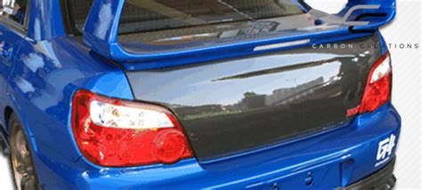 Carbon Fiber Trunk Hatch Body Kit For 2006 Subaru Impreza 4dr 2002 2007 Subaru Impreza Wrx Sti