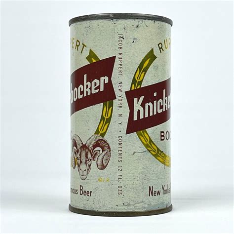 Knickerbocker Bock Oz Flat Top Beer Can Jacob Ruppert New York Ny