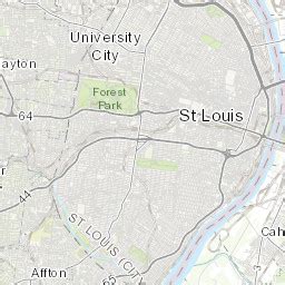 Map Of St Louis Neighborhoods - Vector U S Map