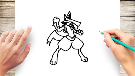 How To Draw Lucario Step By Step For Kids Youtube