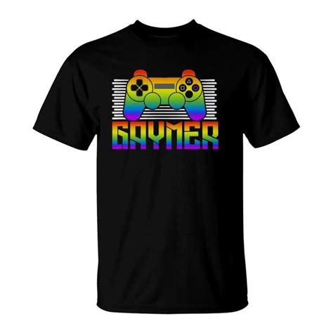Gaymer Funny Lgbt Pride Gay Gamer Video Game Lover T Shirt Seseable