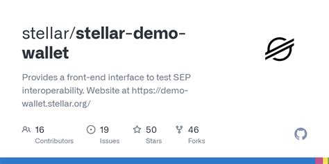 GitHub - stellar/stellar-demo-wallet: Provides a front-end interface to test SEP ...