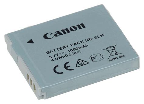 Canon NB 6LH 3 6v 1060mah 44 90 Castle Cameras