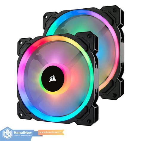 Fan Case Corsair Ll Rgb Mm Dual Light Loop Rgb Led Pwm Dual Fan