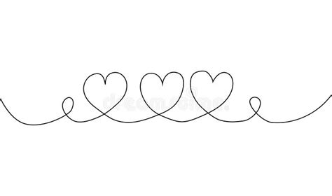 Continuous One Line Drawing Of Heart Heart Background Continuous