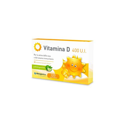 VITAMINA D 400 U I 84 COMPRESSE MASTICABILI METAGENICS