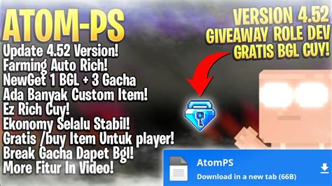 Gacha Dapet Bgl Gratis Bgl Growtopia Private Server Terbaru