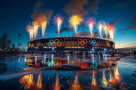 Premium Photo Paris 2024 Olympic Games Stadium Sports Stadium