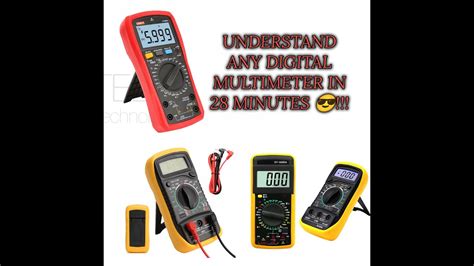 Digital Multimeter Tutorial I Beginners Guide On How To Use Digital