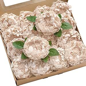 Amazon Ling S Moment Flowers 16pcs Nude Blooming Peonies