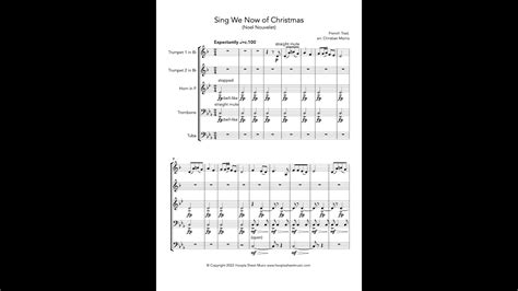 Sing We Now Of Christmas No L Nouvelet Brass Quintet Youtube