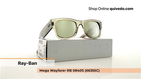 Ray Ban Mega Wayfarer Rb 0840s 66355c Youtube