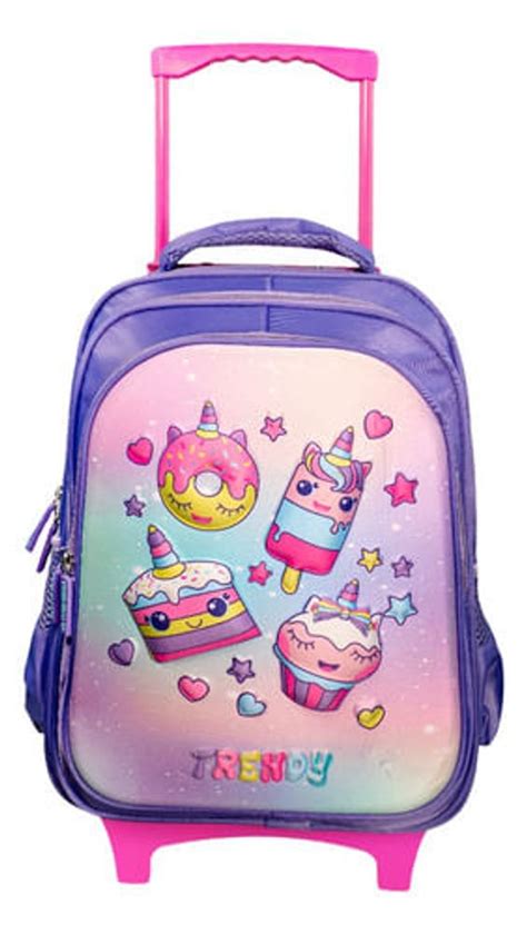 Mochila Carrito Nena Ni A Escolar Kawaii Primaria Jard N