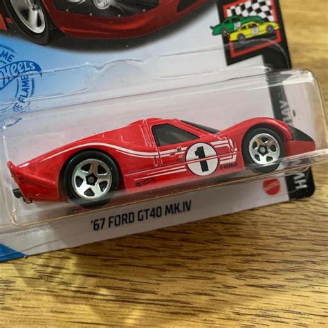 Hot Wheels 67 Ford GT40 MK IV GRX30 Carrinho De Brinquedo