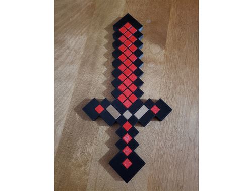 Minecraft Red Magic Sword 10.5'' Long - Etsy