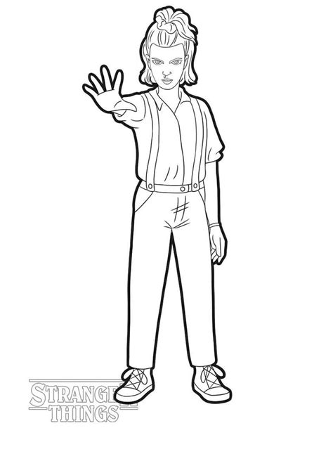 Dibujos De Once De Stranger Things Para Colorear Para Colorear Pintar