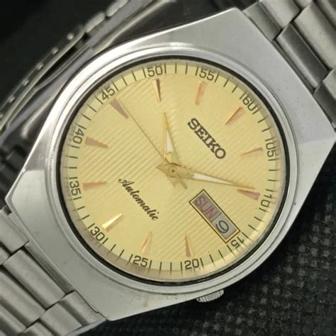 Genuine Vintage Seiko Auto A Japan Mens D D Golden Watch A