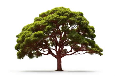 Premium Photo Pure White Canvas Mahogany Tree Isolation