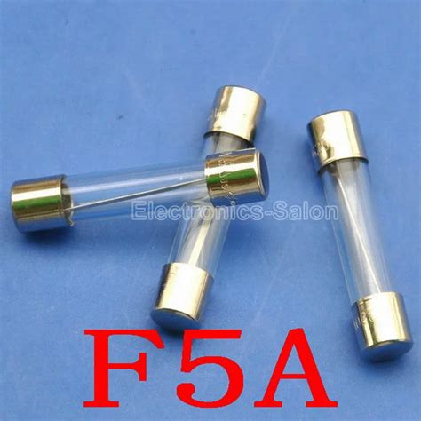 100 Pcs Lot 5A 250V 6x30mm Quick Blow Glass Tube Fuse UL Certified