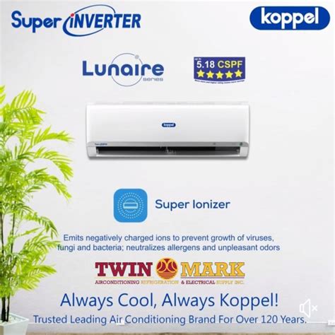 Hp Koppel Super Inverter Lunaire Split Type Aircon Lazada Ph