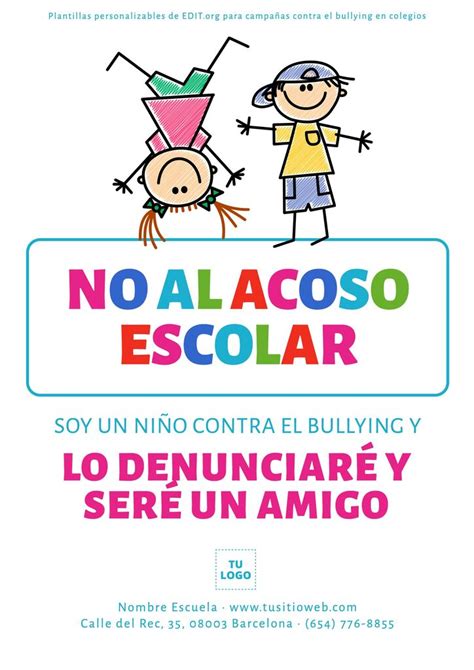 Carteles Contra El Acoso Escolar