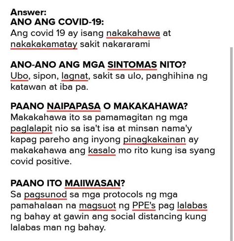 Pasagot Filipino Tayahin Karagdagang Gawain Brainly Ph