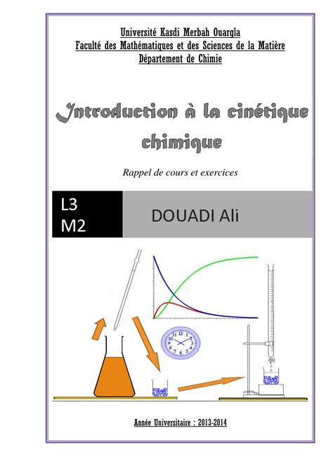 Solution Cin Tique Chimique Courstd Corrig Studypool