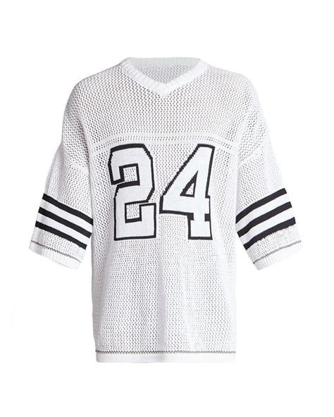 Nahmias Knit Football Shirt In White For Men Lyst