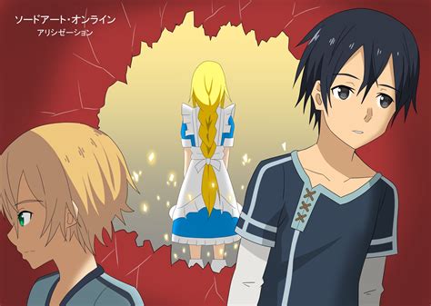 Alice Zuberg Eugeo Sword Art Online Kirito Sword Art Online Kazuto