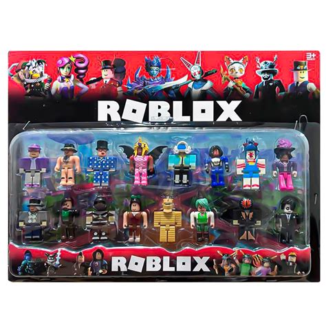 Roblox Brinquedos - Kit Roblox 16 Bonecos Articulados Lego 8 cm Kit completo Linha premium ...