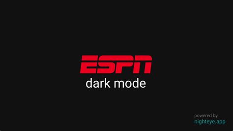 Enable ESPN Dark Mode In 2 Easy Steps Guide Preview YouTube