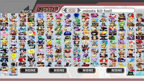 Super Smash Bros. Brawl Character Select