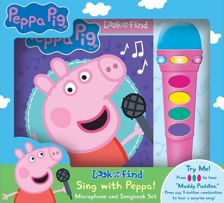 Peppa Pig: Sing with Peppa!: Look and Find Microphone and Songbook Set [With Microphone ...