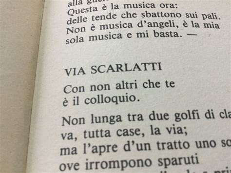 La Poesia Del Giorno “via Scarlatti” Vittorio Sereni Carteggi